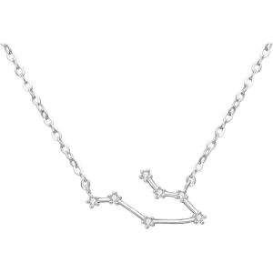 imageBriLove Gifts for Mom Women 925 Sterling Silver CZ Horoscope Zodiac 12 Constellation Astrology Pendant Necklace for Mothers DayValentines DayBirthdayChristmasAnniversaryGemini
