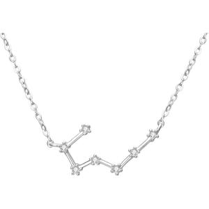 imageBriLove Gifts for Mom Women 925 Sterling Silver CZ Horoscope Zodiac 12 Constellation Astrology Pendant Necklace for Mothers DayValentines DayBirthdayChristmasAnniversaryTaurus