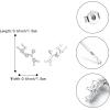 imageBriLove 925 Sterling Silver CZ Horoscope Zodiac 12 Constellation Astrology Ear Crawler Post Earrings Gift for Mom Women Mothers DayValentines DayBirthdayChristmasAnniversarySagittarius Nov 22  Dec 21
