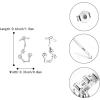 imageBriLove 925 Sterling Silver CZ Horoscope Zodiac 12 Constellation Astrology Ear Crawler Post Earrings Gift for Mom Women Mothers DayValentines DayBirthdayChristmasAnniversaryScorpio Oct 23  Nov 21