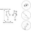 imageBriLove 925 Sterling Silver CZ Horoscope Zodiac 12 Constellation Astrology Ear Crawler Post Earrings Gift for Mom Women Mothers DayValentines DayBirthdayChristmasAnniversaryAquarius Jan 20  Feb 18