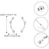 imageBriLove 925 Sterling Silver CZ Horoscope Zodiac 12 Constellation Astrology Ear Crawler Post Earrings Gift for Mom Women Mothers DayValentines DayBirthdayChristmasAnniversaryAries Mar 21  Apr 19
