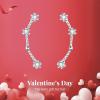imageBriLove 925 Sterling Silver CZ Horoscope Zodiac 12 Constellation Astrology Ear Crawler Post Earrings Gift for Mom Women Mothers DayValentines DayBirthdayChristmasAnniversaryAries Mar 21  Apr 19