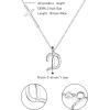 imageBriLove 925 Sterling Silver Cross Side Pendant Necklace Initial Letter Jesus Crucifix Christian Jewelry Gifts for Mom Womenr Daily WearMothers DayValentines DayBirthdayChristmasAnniversaryD