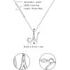 imageBriLove 925 Sterling Silver Cross Side Pendant Necklace Initial Letter Jesus Crucifix Christian Jewelry Gifts for Mom Womenr Daily WearMothers DayValentines DayBirthdayChristmasAnniversaryN