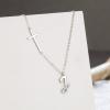 imageBriLove 925 Sterling Silver Cross Side Pendant Necklace Initial Letter Jesus Crucifix Christian Jewelry Gifts for Mom Womenr Daily WearMothers DayValentines DayBirthdayChristmasAnniversaryJ