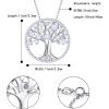imageBriLove Gifts for Mom Women 925 Sterling Silver CZ Tree of Life Birthstone Pendant Necklace for Mothers DayValentines DayBirthdayChristmasAnniversary06JuneWhite Pearl