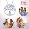 imageBriLove Gifts for Mom Women 925 Sterling Silver CZ Tree of Life Birthstone Pendant Necklace for Mothers DayValentines DayBirthdayChristmasAnniversary06JuneWhite Pearl