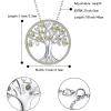 imageBriLove Gifts for Mom Women 925 Sterling Silver CZ Tree of Life Birthstone Pendant Necklace for Mothers DayValentines DayBirthdayChristmasAnniversary08AugChampagne Color