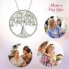 imageBriLove Gifts for Mom Women 925 Sterling Silver CZ Tree of Life Birthstone Pendant Necklace for Mothers DayValentines DayBirthdayChristmasAnniversary08AugChampagne Color