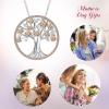 imageBriLove Gifts for Mom Women 925 Sterling Silver CZ Tree of Life Birthstone Pendant Necklace for Mothers DayValentines DayBirthdayChristmasAnniversary11NovTopaz Color