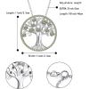 imageBriLove Gifts for Mom Women 925 Sterling Silver CZ Tree of Life Birthstone Pendant Necklace for Mothers DayValentines DayBirthdayChristmasAnniversary12DecOlive Color