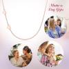 imageBriLove Gifts for Mom Women 925 Sterling Silver Delicate Tiny Sideways Double Forever Love Heart Choker Necklace for Mothers DayValentines DayBirthdayChristmasAnniversaryRose Gold