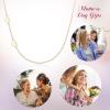 imageBriLove Gifts for Mom Women 925 Sterling Silver Delicate Tiny Sideways Double Forever Love Heart Choker Necklace for Mothers DayValentines DayBirthdayChristmasAnniversary14K Gold