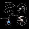 imageBriLove Gifts for Mom Women 925 Sterling Silver Horoscope Zodiac 12 Constellation Astrology Galaxy ampamp Crescent Moon Glass Bead Pendant Necklace for BirthdayChristmasAnniversaryTaurus Apr 20  May 20
