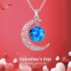 imageBriLove Gifts for Mom Women 925 Sterling Silver Horoscope Zodiac 12 Constellation Astrology Galaxy ampamp Crescent Moon Glass Bead Pendant Necklace for BirthdayChristmasAnniversaryCapricorn Dec 22  Jan 19