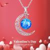 imageBriLove Gifts for Mom Women 925 Sterling Silver Horoscope Zodiac 12 Constellation Astrology Galaxy ampamp Crescent Moon Glass Bead Pendant Necklace for BirthdayChristmasAnniversaryGemini May 21  Jun 20