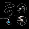 imageBriLove Gifts for Mom Women 925 Sterling Silver Horoscope Zodiac 12 Constellation Astrology Galaxy ampamp Crescent Moon Glass Bead Pendant Necklace for BirthdayChristmasAnniversaryLeo Jul 23  Aug 22