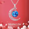imageBriLove Gifts for Mom Women 925 Sterling Silver Horoscope Zodiac 12 Constellation Astrology Galaxy ampamp Crescent Moon Glass Bead Pendant Necklace for BirthdayChristmasAnniversarySagittarius Nov 22  Dec 21