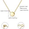 imageBriLove Gifts for Mom Womens 925 Sterling Silver Dainty Tiny Dot Necklace Round Circle Pendant Choker Necklacefor Mothers DayValentines DayBirthdayChristmasAnniversary0314K GoldTone