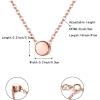 imageBriLove Gifts for Mom Womens 925 Sterling Silver Dainty Tiny Dot Necklace Round Circle Pendant Choker Necklacefor Mothers DayValentines DayBirthdayChristmasAnniversary0214K RoseGoldTone