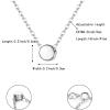 imageBriLove Gifts for Mom Womens 925 Sterling Silver Dainty Tiny Dot Necklace Round Circle Pendant Choker Necklacefor Mothers DayValentines DayBirthdayChristmasAnniversary01925 Sterling Silver