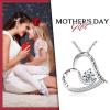 imageBriLove Women 925 Sterling Silver CZ Engraved quotI Love You to the Moon and Back quot Moon Love Heart Pendant Necklace for Mom Sterlingsilver Cubic Zirconia Cubic Zirconia