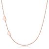 imageBriLove Gifts for Mom Women 925 Sterling Silver Delicate Tiny Sideways Double Forever Love Heart Choker Necklace for Mothers DayValentines DayBirthdayChristmasAnniversaryRose Gold