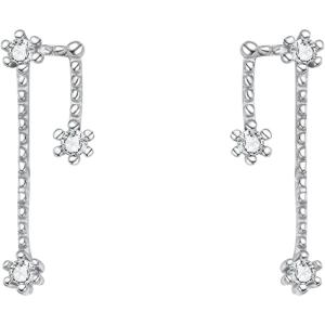imageBriLove 925 Sterling Silver CZ Horoscope Zodiac 12 Constellation Astrology Ear Crawler Post Earrings Gift for Mom Women Mothers DayValentines DayBirthdayChristmasAnniversaryTaurus Apr 20  May 20