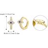 imageBriLove 14K Gold Plated Hoop Earrings for Women Mom 925 Sterling Silver Evil Eye Huggie Hoops Gifts for Daily WearMothers DayValentines DayBirthdayChristmasAnniversary