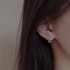 imageBriLove 925 Sterling Silver CZ Dainty Cute ButterflyPandaSloth Huggie Hoop Dangle Earring Animal Jewelry Gifts for WomenPanda