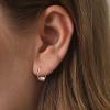 imageBriLove 925 Sterling Silver CZ Dainty Cute ButterflyPandaSloth Huggie Hoop Dangle Earring Animal Jewelry Gifts for WomenSloth14K Rose Gold