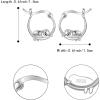 imageBriLove 925 Sterling Silver CZ Dainty Cute ButterflyPandaSloth Huggie Hoop Dangle Earring Animal Jewelry Gifts for WomenSlothClear