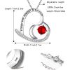 imageBriLove Gift for Mom Women 925 Sterling Silver I Love You Always ampamp Forever Engraved CZ Heart Pendant Necklace Ideal Mothers DayValentines DayBirthdayChristmasAnniversaryRuby Color