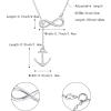 imageBriLove Gifts for Mom 925 Sterling Silver Infinity with Anchor Pendant Necklaces for Women Mothers DayValentines DayBirthdayChristmasAnniversary