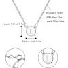 imageBriLove Gifts for Mom Women 925 Sterling Silver Initial Necklace Double Side Round Letter Alphabet Pendant Daily WearMothers DayValentines DayBirthdayChristmasAnniversaryL