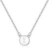 imageBriLove Gifts for Mom Women 925 Sterling Silver Initial Necklace Double Side Round Letter Alphabet Pendant Daily WearMothers DayValentines DayBirthdayChristmasAnniversaryX