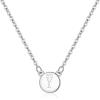 imageBriLove Gifts for Mom Women 925 Sterling Silver Initial Necklace Double Side Round Letter Alphabet Pendant Daily WearMothers DayValentines DayBirthdayChristmasAnniversaryY