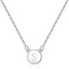 imageBriLove Gifts for Mom Women 925 Sterling Silver Initial Necklace Double Side Round Letter Alphabet Pendant Daily WearMothers DayValentines DayBirthdayChristmasAnniversaryS