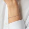 imageBriLove Initial Bracelet Gifts for Mom Women 925 Sterling Silver CZ 14K Gold Plated Alphabet Letter Adjustable Mothers DayValentines DayBirthdayChristmasAnniversaryInitIal BSilver