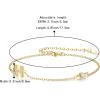 imageBriLove Initial Bracelet Gifts for Mom Women 925 Sterling Silver CZ 14K Gold Plated Alphabet Letter Adjustable Mothers DayValentines DayBirthdayChristmasAnniversaryInitIal H