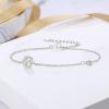 imageBriLove Initial Bracelet Gifts for Mom Women 925 Sterling Silver CZ 14K Gold Plated Alphabet Letter Adjustable Mothers DayValentines DayBirthdayChristmasAnniversaryInitIal BSilver