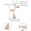 imageBriLove Womens 925 Sterling Silver Vintage Rose Pendant Necklace