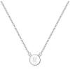 imageBriLove Gifts for Mom Women 925 Sterling Silver Initial Necklace Double Side Round Letter Alphabet Pendant Daily WearMothers DayValentines DayBirthdayChristmasAnniversaryW