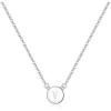 imageBriLove Gifts for Mom Women 925 Sterling Silver Initial Necklace Double Side Round Letter Alphabet Pendant Daily WearMothers DayValentines DayBirthdayChristmasAnniversaryV