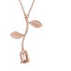 imageBriLove Womens 925 Sterling Silver Vintage Rose Pendant Necklace
