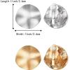 imageBriLove 23 Pairs Clipon Earrings Set Matte Gold Silver Fashion Geometric Statement Retro Drop Clip for Women Mom Gift02Big Disc2 Pairs