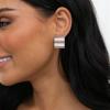 imageBriLove 23 Pairs Clipon Earrings Set Matte Gold Silver Fashion Geometric Statement Retro Drop Clip for Women Mom Gift06Semicycle2 Pairs