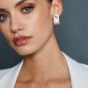 imageBriLove 23 Pairs Clipon Earrings Set Matte Gold Silver Fashion Geometric Statement Retro Drop Clip for Women Mom Gift16Rectangle Cube2 Pairs