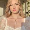 imageBriLove Butterfly Wing Jewelry Set Elegant Crystal Insect Dragonfly Pendant Necklace Drop Dangle Earrings for WomenIridescent AB Antiqued GoldTone